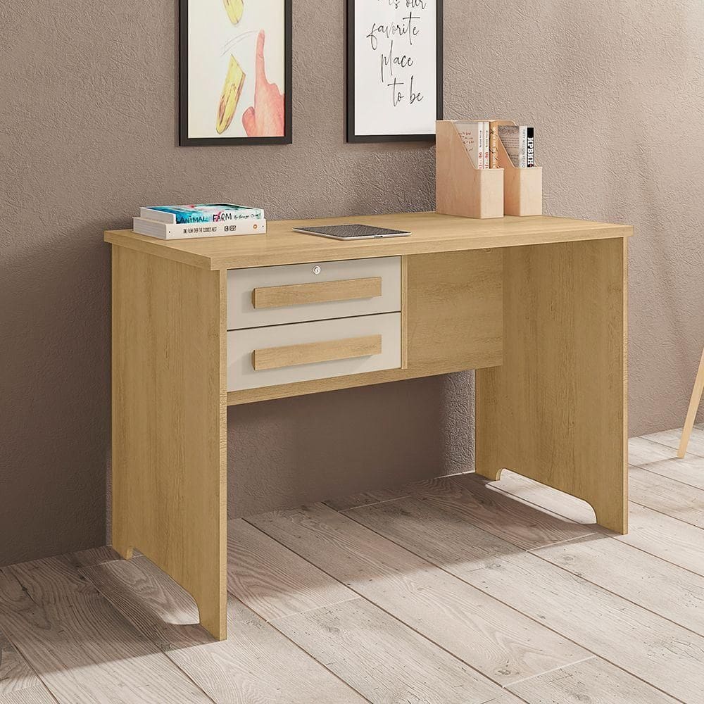 Mesa De Escritório Secret Alemanha Cinamomo Off White