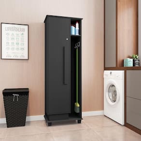 Multiuso Premium Para Lavanderia 1 Porta Caribe Preto
