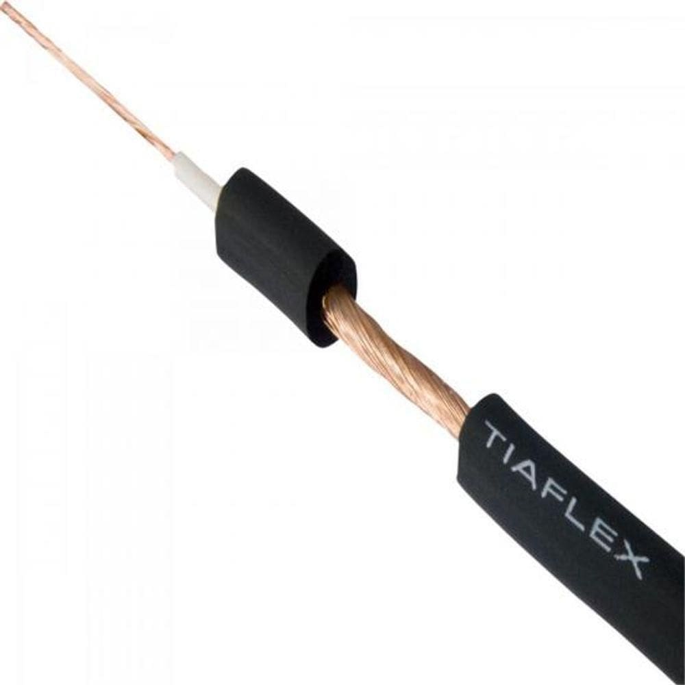Fio Guitarra 0,20mm Emborrachado Preto Tiaflex