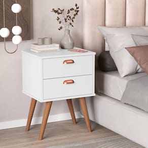Mesa Cabeceira Quarto Janus Branco