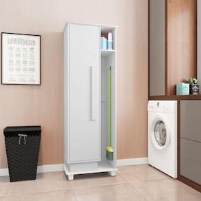 Multiuso Premium Para Lavanderia 1 Porta Caribe Branco