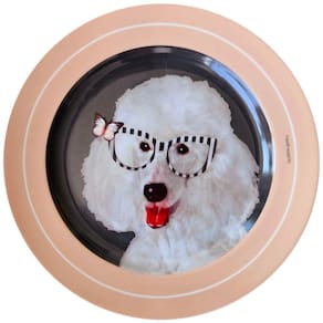 Prato De Porcelana Cachorro Poodle Margareth - 25,5 Cm