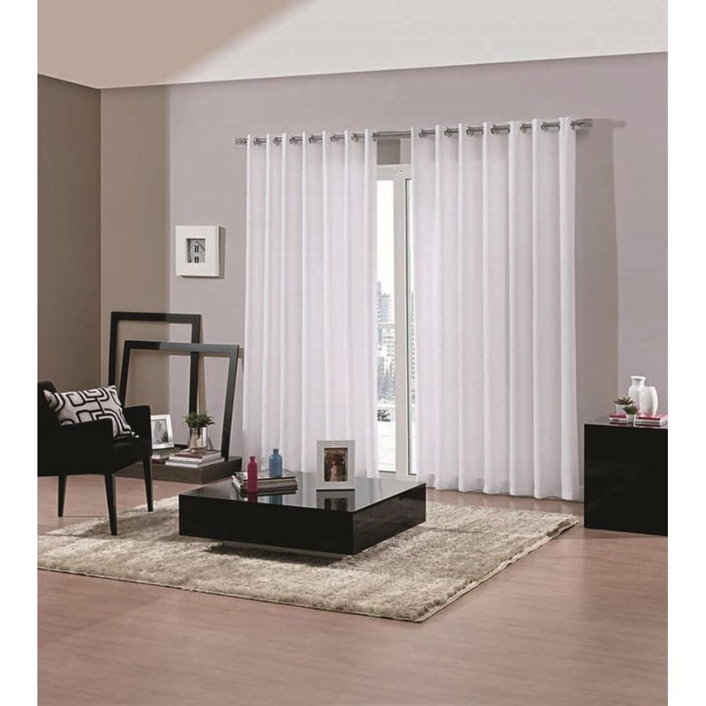 Cortina Duo Bellini 4,20X2,80M Branco - Bella Janela