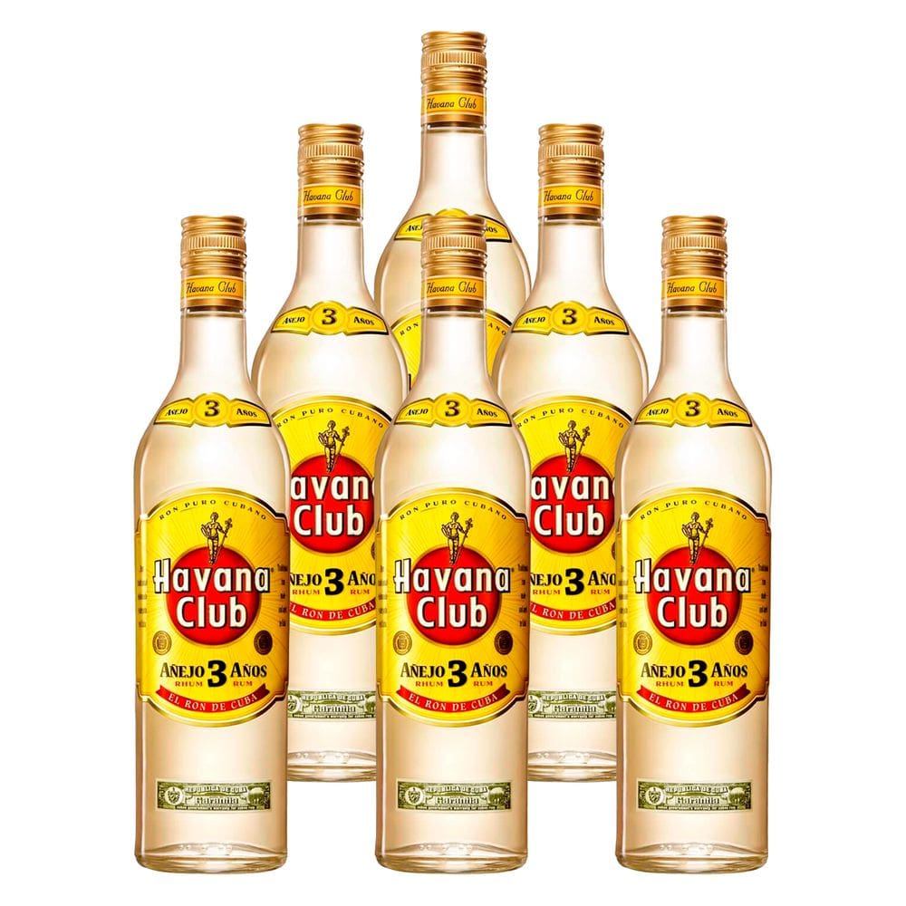 Rum Havana Club Añejo 3 anos 700ml 6 Unidades