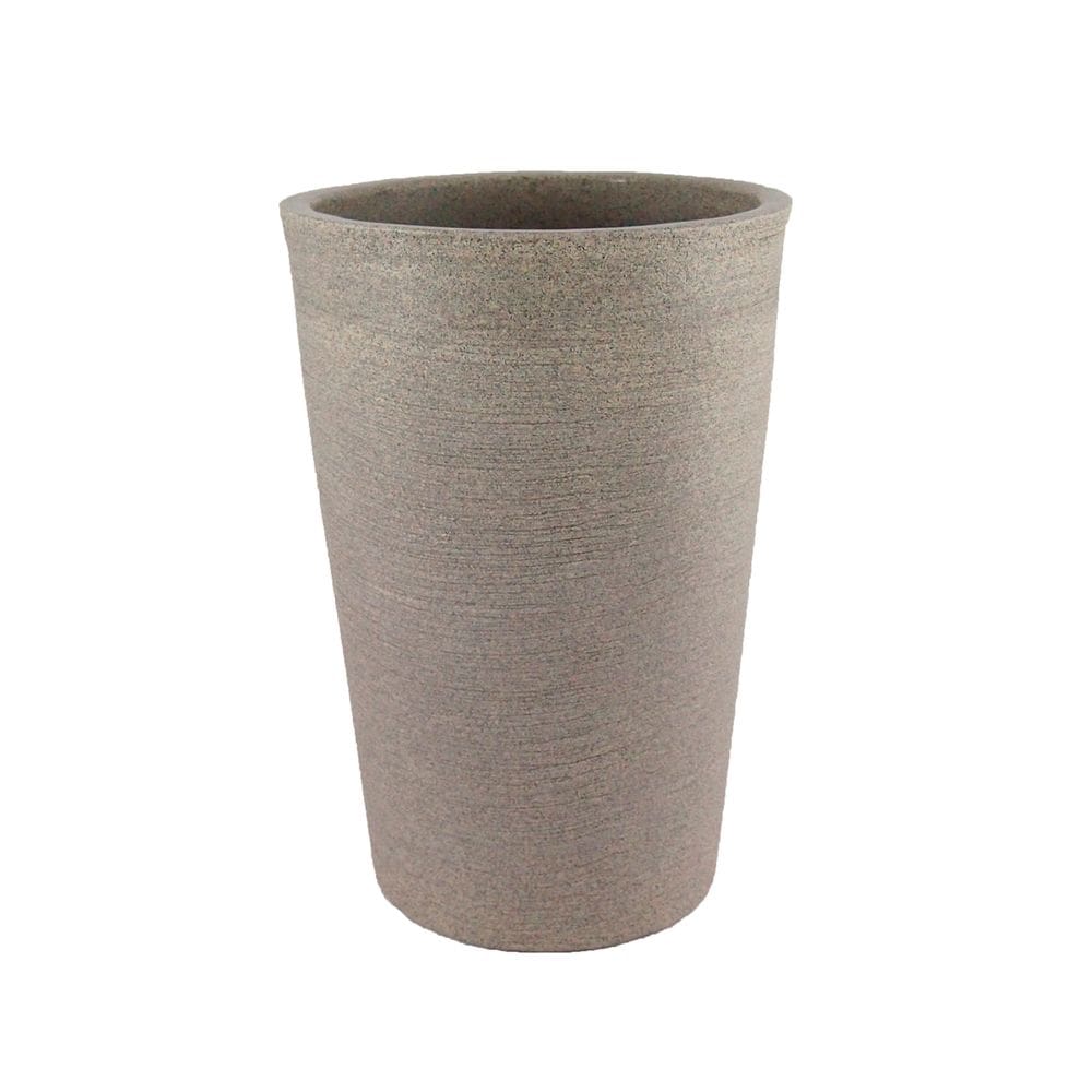 Vaso Plastico Coluna Redonda 33x25x49 Cimento