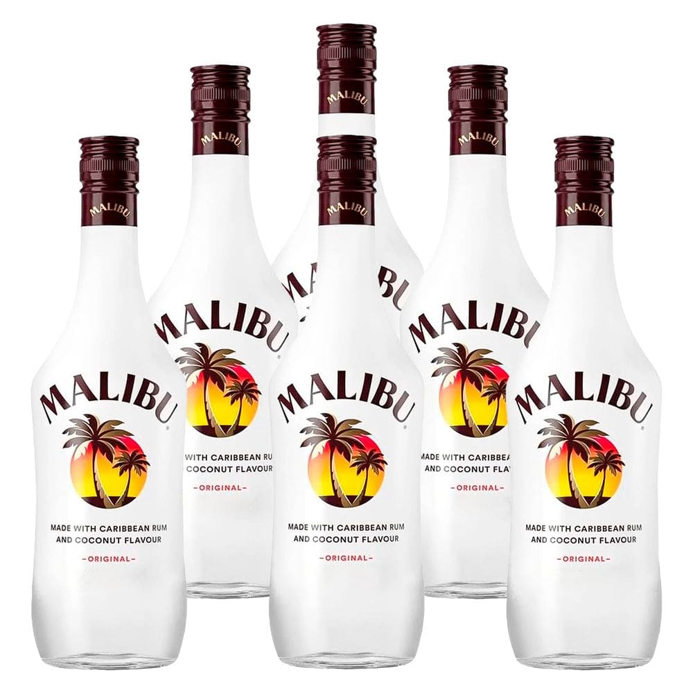 Rum Caribenho Malibu Coconut 750ml 6 Unidades