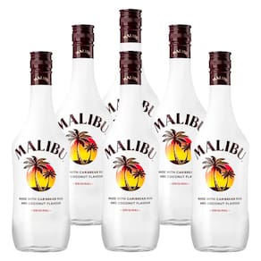 Rum Caribenho Malibu Coconut 750ml 6 Unidades
