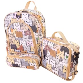 Kit Mochila Escolar Infantil Completo Menina Menino Bolsa
