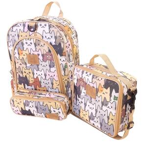 Kit Mochila Escolar Infantil Completo Menina Menino Bolsa