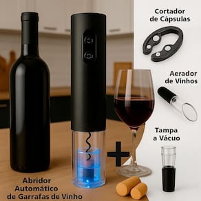 Abridor De Vinho Elétrico Potente E Fácil De Usar
