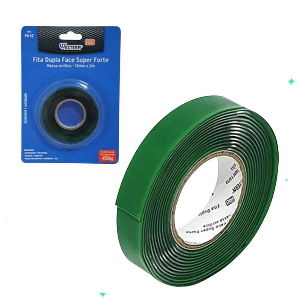Fita Dupla Face Super Forte 12Mmx2M