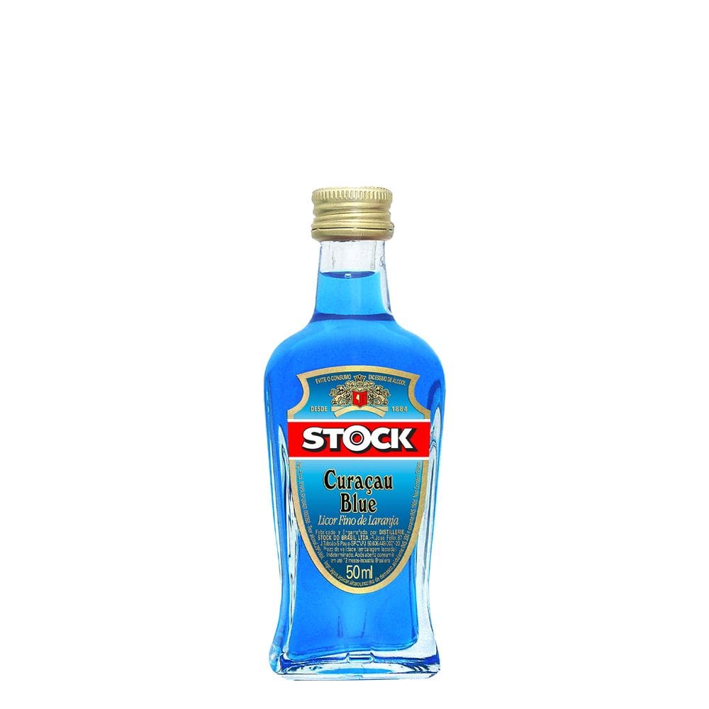 Miniatura Licor Fino de Laranja Stock Curaçau Blue 50ml