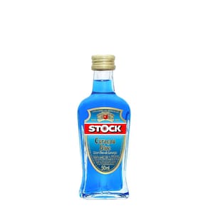 Miniatura Licor Fino de Laranja Stock Curaçau Blue 50ml