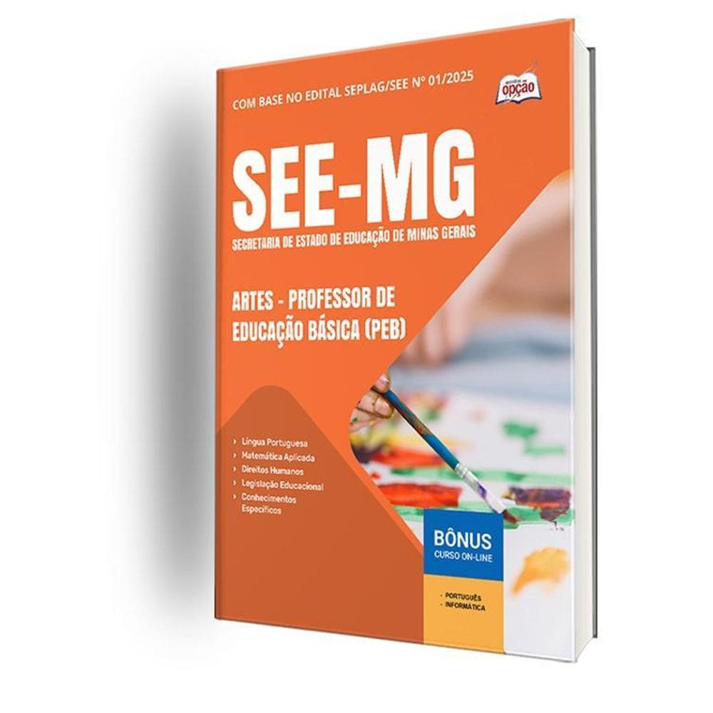 Apostila See Mg 2025 - Artes - Professor Educação Básica Peb