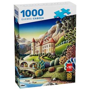 Quebra-Cabeça 1000 Peças Castelo Na Grécia