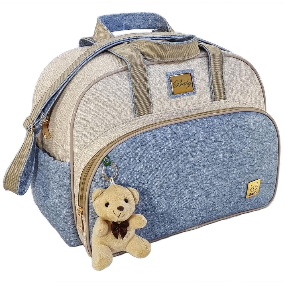 Bolsa Maternidade Grande Jeans Miellu Enxoval