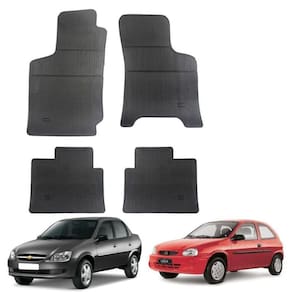 Tapete Borracha Gm Corsa 94-12 Classic 04-16 4 Peças Preto