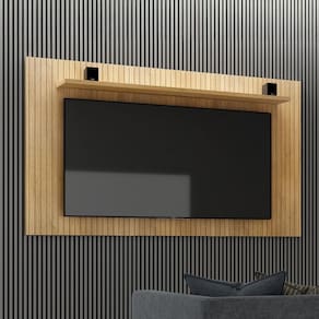 Painel para TV Até 55 Polegadas Tiradentes 1 Prateleira Cinamomo - Valdemoveis