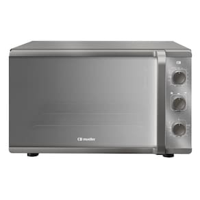 Forno Elétrico De Bancada Mueller Espelhado 50 Litros E 3 Modos De Assar MFB50K Cinza 110V