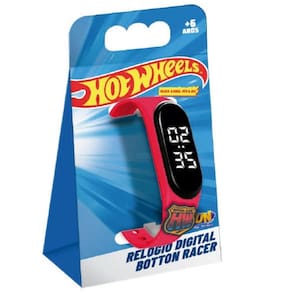 F0190-5 Hot Wheels Relogio Digital Botton Racer