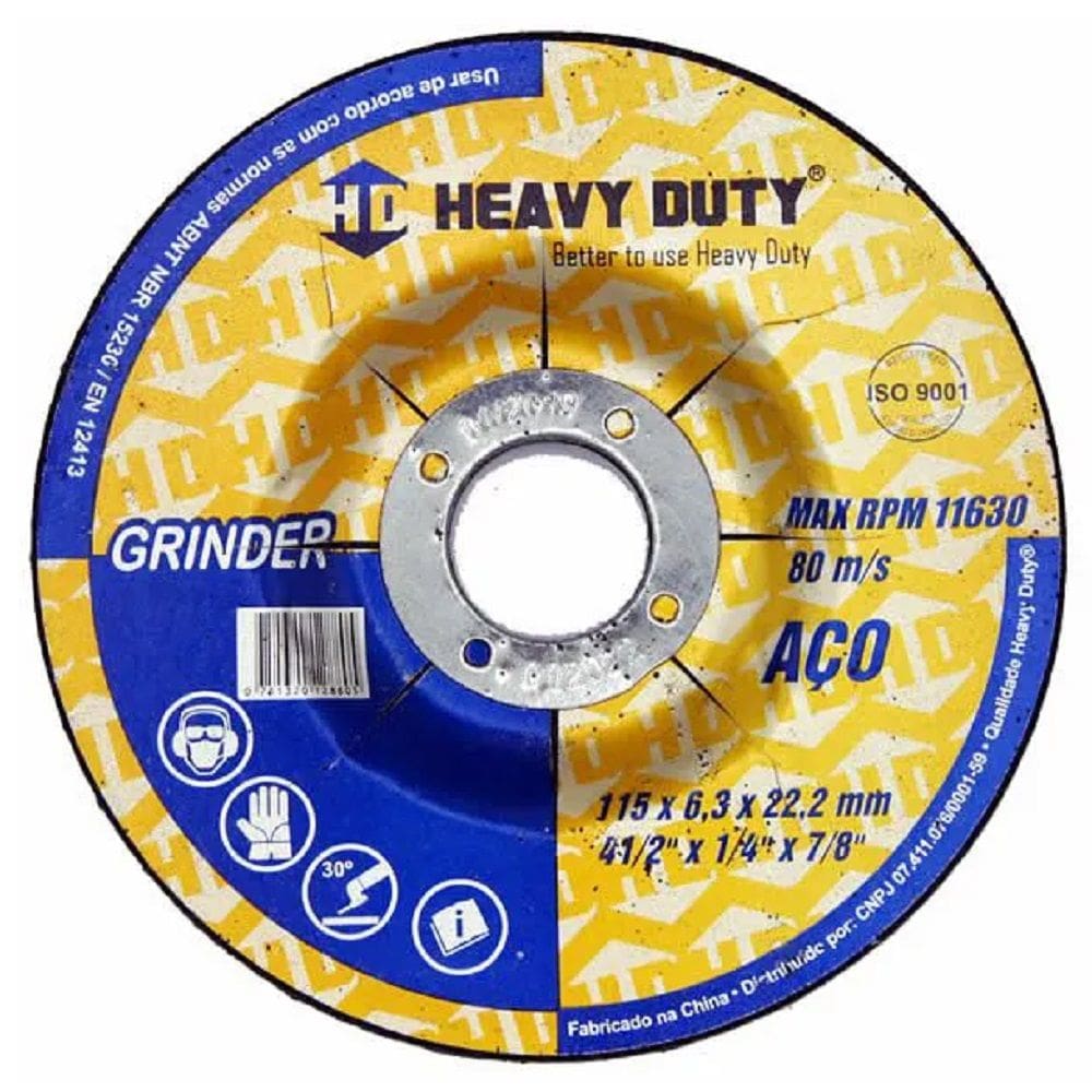 DISCO DE DESBASTE GRINDER 115X6,3X22,2 - 50 Unidades