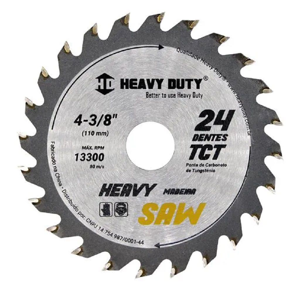 DISCO SERRA VIDEA 4.3/8 X 24 DENTES - 25 Unidades