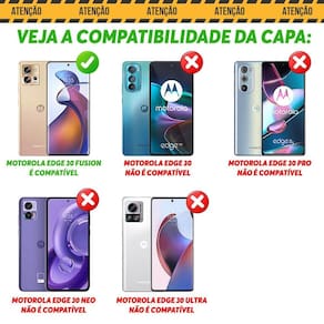 Capa Case Motorola Moto Edge 30 Fusion - Resistente Preto