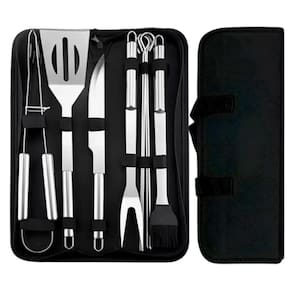 Kit Churrasco Profissional Completo Com Utensílios Inox