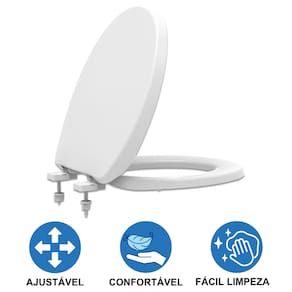 Tampa Assento Vaso Sanitário Oval Universal Solution Branco