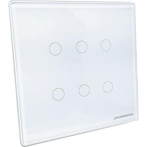 Interruptor Inteligente 4X4 Wifi 6 Botões Touch Alexa Google