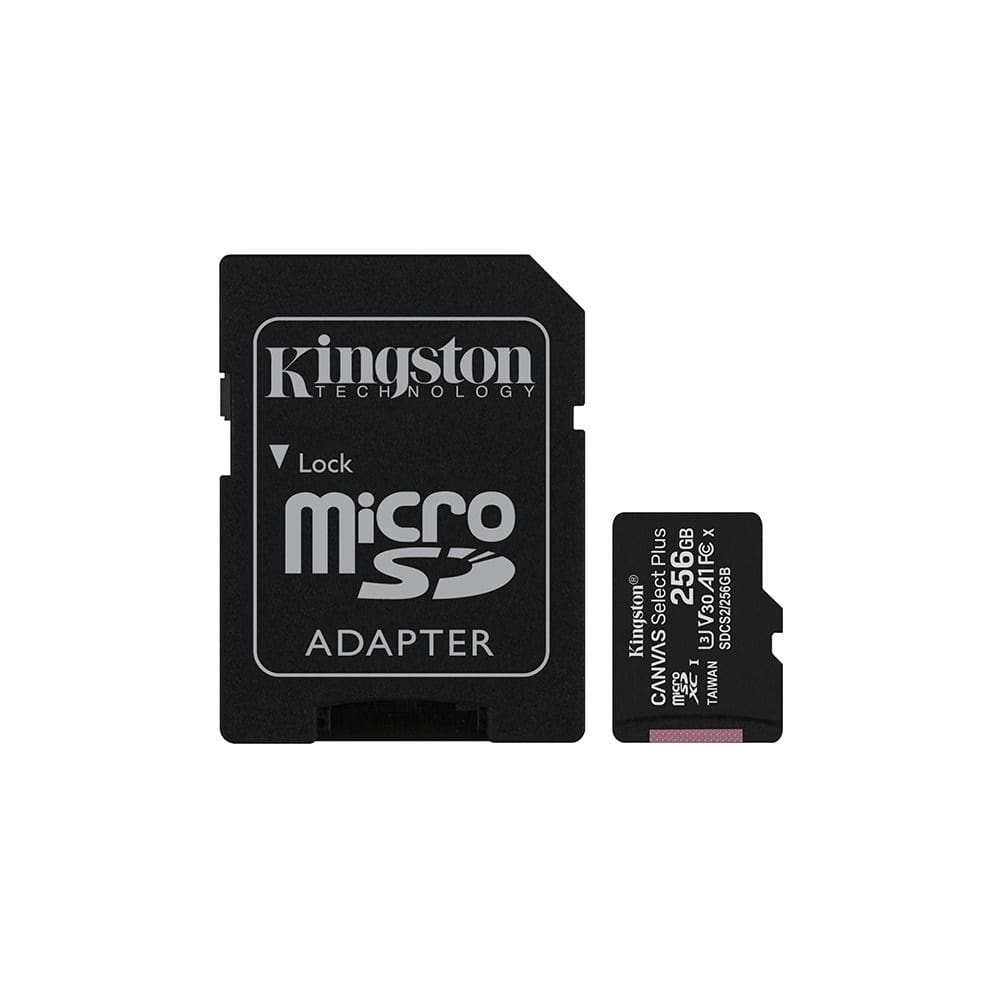 Cartão De Memória Micro Sd Kingston Canvas Select Plus 256gb