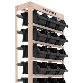 Estante Metálica Com 27 Gavetas N5 Preta Presto