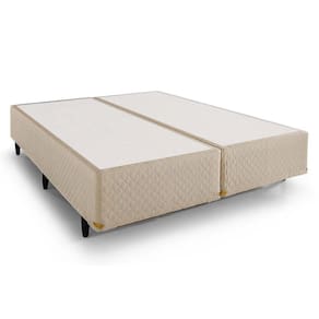 Cama Box Base King Size Triumph Bordado White (193x203x39) - Herval