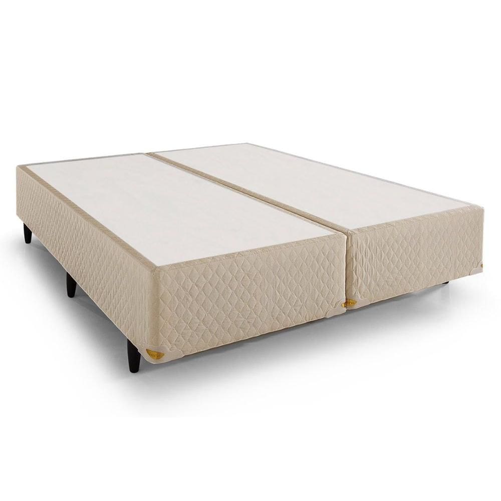Cama Box Base Queen Size-158x198x39 Triumph Bordado White (Queen Size-158x198x39) - Herval