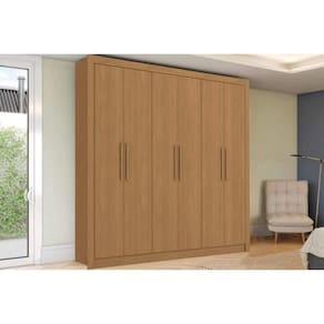 Guarda Roupa Casal 6 Portas e 2 Gavetas M569 Canela - Kappesberg