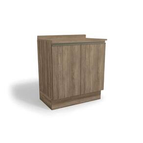Balcão de Cozinha c/ Tampo Maxxi G744 c/ 2 Portas 80cm Nogal/Nogal - Kappesberg