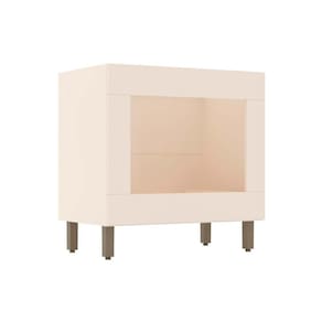 Balcão de Cozinha p/ Cooktop Connect c/ Forno de Embutir 80x51x82cm Off White - Henn