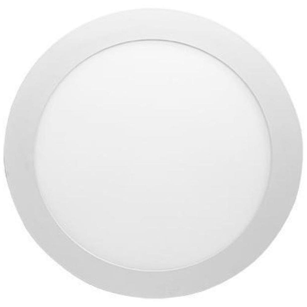 Painel Led Plafon Redondo Embutir 18W 6500K Taschibra