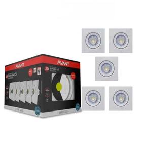 Kit 5 Spot Led Embutir Direcionável Luminária Cozinha