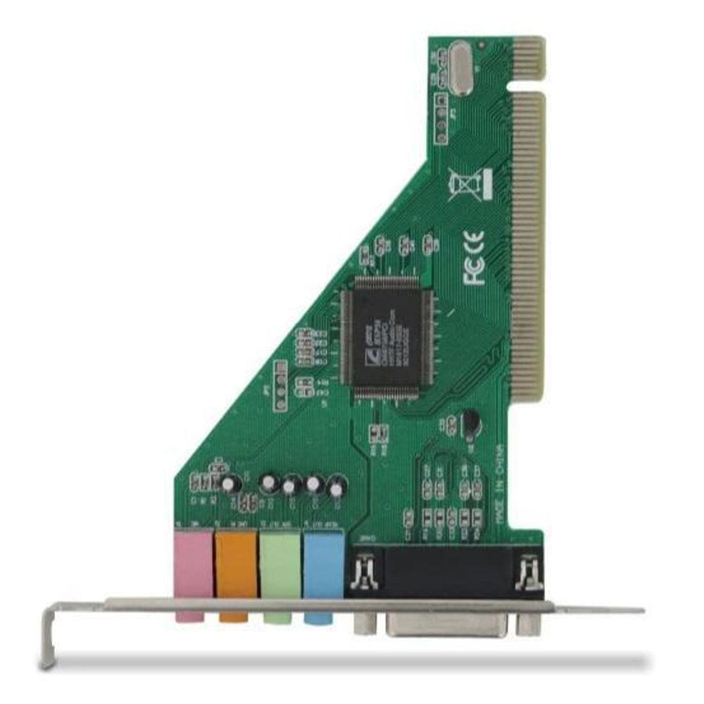 Placa De Som Pci 4.1 Acute Áudio De 3.1 E 5.1 Canais