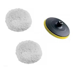 Kit Polimento Para Esmerilhadeira Disco + 2 Boina Lã 5 Pro