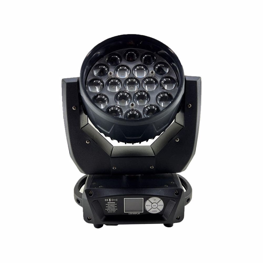 Kit 2 Wash De Led 19X15W Rgbw Com Zoom One Light