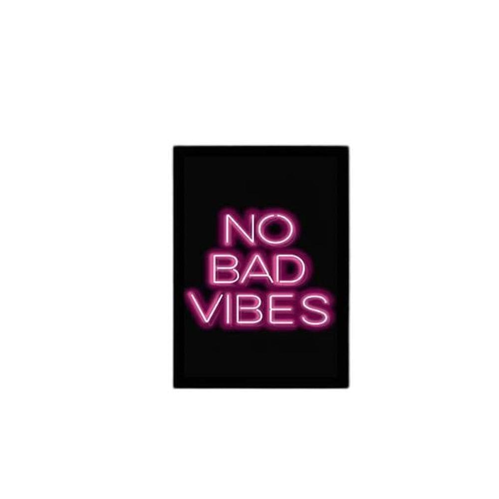 Quadro No Bad Vibes 24X18Cm