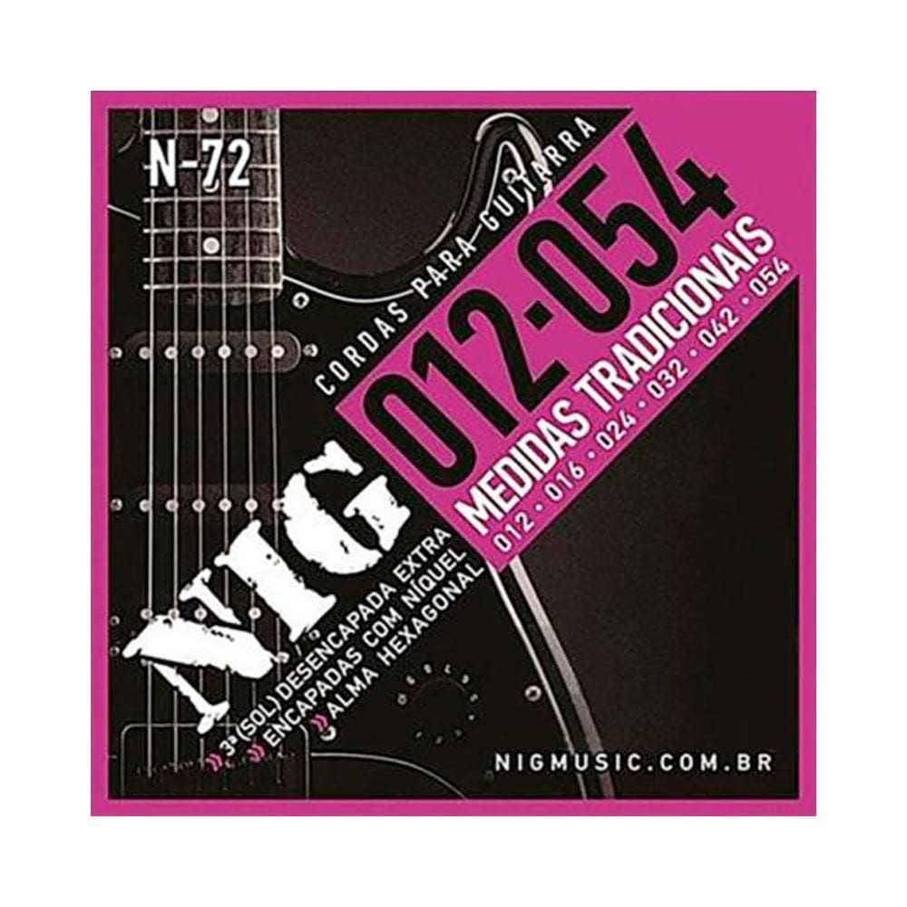 Encordoamento P/ Guitarra Nig N72 12/54 - Ec0265