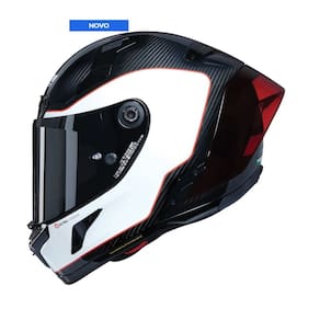 Capacete Nolan X-804 Rs Uc Asso Di Picche Branco/Vermelho (343) 62