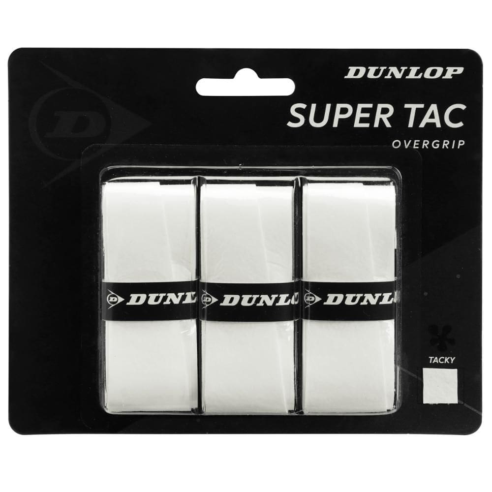 Overgrip Dunlop Super Tac Com 3 Unidades Branco