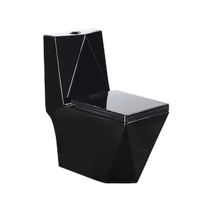 Vaso Sanitário Monobloco Kit Privada com Assento Completo Preto (GVs55MbSfA-Pt)