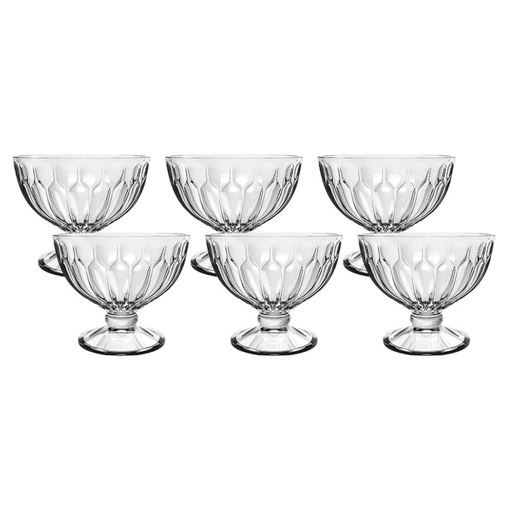 Jogo de Taças de Sobremesa Majestic Mimo Style 350 ml Clear com 6 Peças