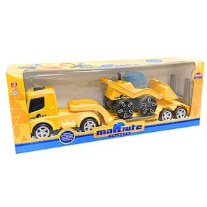 Caminhão Mamute Amarelo Prancha Carregadeira 294