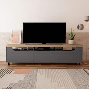 Rack para TV até 75 Polegadas 200cm 2 Portas 1 Gaveta Multimóveis CR45325